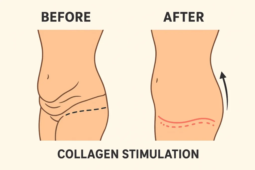Before and after results for sagging skin after weight loss injections Ayr